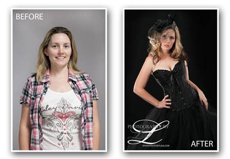 Before And After From Another Allure Photo Session Sleeveless Formal