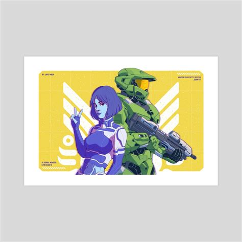 Halo Infinite Master Chief And The Weapon An Art Print By Jafet Meza