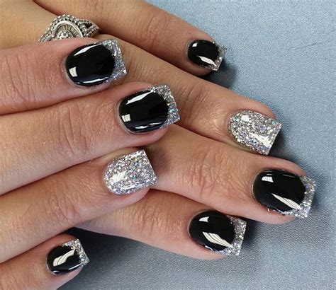 40 Cool Black French Nail Art Designs That Drop Your Jaw Off