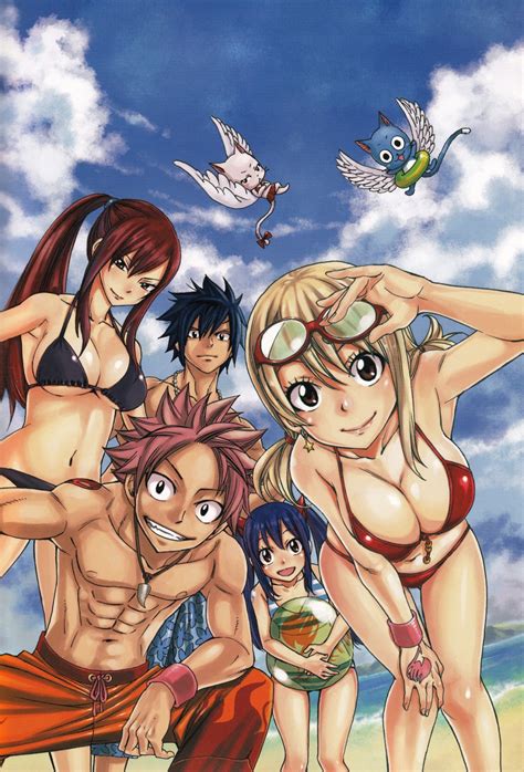 mashima hiro charle fairy tail erza scarlet gray fullbuster happy fairy tail lucy