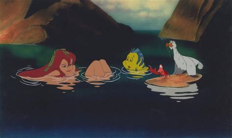 6 Disney The Little Mermaid Animation Cels Of