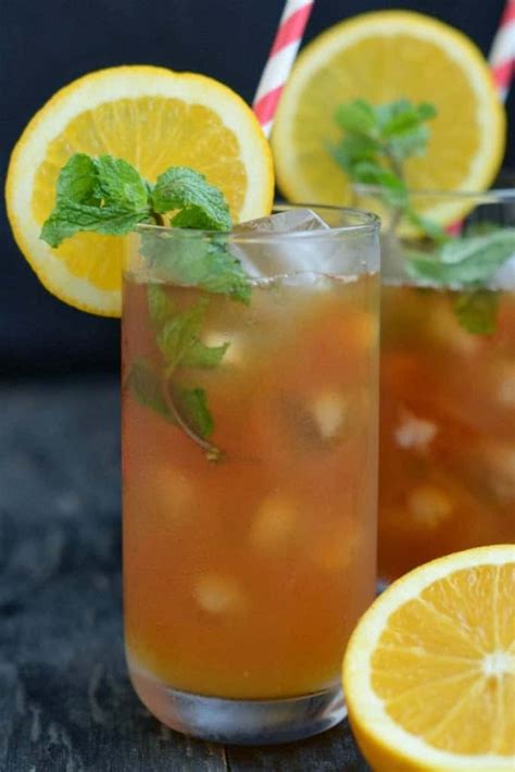 Orange Mint Iced Tea How To Make Orange Mint Iced Tea Whisk Affair