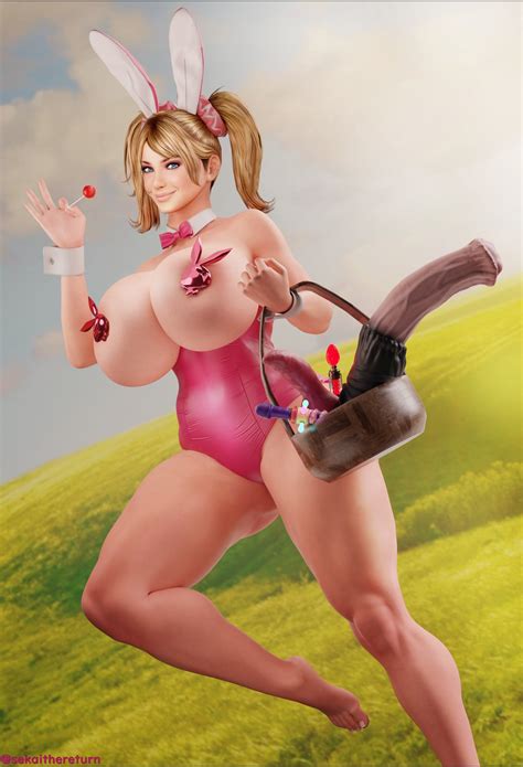 Rule 34 3d Bimbo Blonde Hair Bunny Girl Bunnysuit Busty Dildo Equine