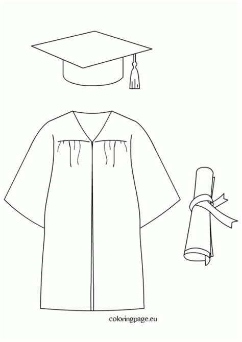 Graduation is an accomplishment to be proud of. Graduation Cap Coloring Page - Coloring Home