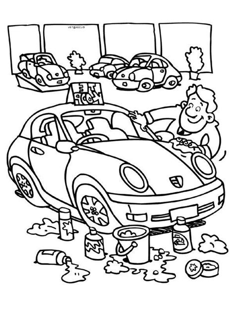Free coloring pages and books. Polishing Atfer Car Wash Coloring Pages : Best Place to Color