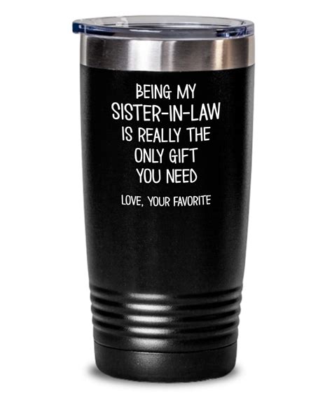 Custom T Sister In Law Personalized Sister In Law Tumbler Punch In The Face And Go Find You