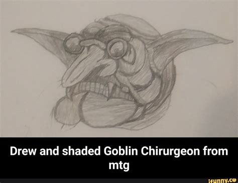 Drew and shaded Goblin Chirurgeon from mtg - Drew and shaded Goblin ...