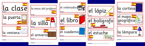 7 Best Images Of Spanish Classroom Labels Printable Spanish Classroom