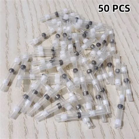 50pcs Solder Sleeve 26 24awg Heat Shrink Electrical Wire Connector
