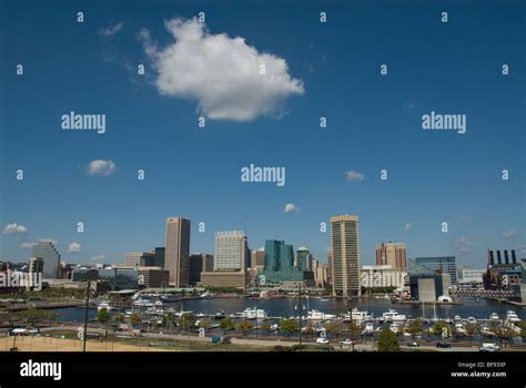 Baltimore City Maryland Skyline Stock Photo Alamy