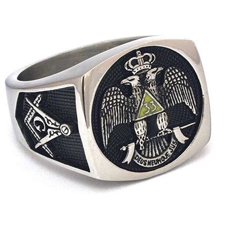 Smr0109 Pre Sale 33 Degree Scottish Rite Masonic Rings Deus Meumque Jus Masonic Ring In Smr0109