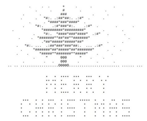 Christmas Ascii Art Noël Et Nouvel An Ascii Art Text Art Ascii
