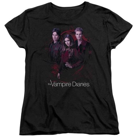 Vampire Diaries Company Of Three Short Sleeve Womens Tee T Shirts