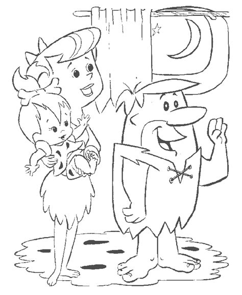 Flintstone Coloring Pages Coloring Home
