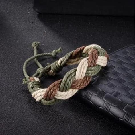 Wholesale Adjustable Thick Cheap Handmade Weave Woven Braided Rope