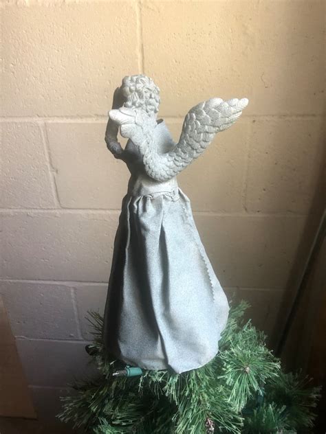 Doctor Who Inspired Weeping Angel Tree Topper 1175 Hard Wings Etsy
