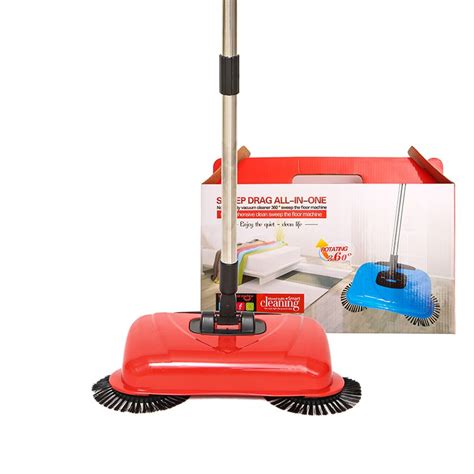 New Automatic Hand Push Household Lazy Sweeper Broom 360 Degree