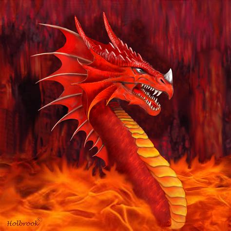 Red Dragon Terrifier Digital Art By Glenn Holbrook Fine Art America