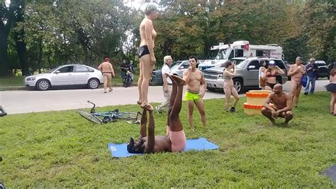 Philly Naked Bike Ride Pre Ride Party Acrobats Thisvid Com