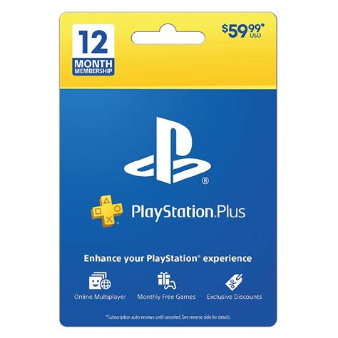 Sony Playstation Plus T Card 12 Month Walgreens