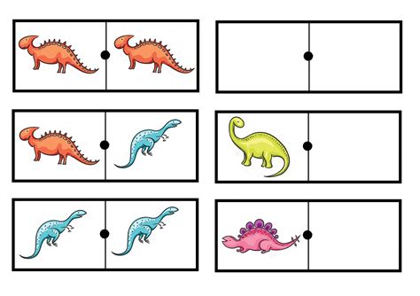 Recursos Y Actividades Para Educación Infantil Dominó De Dinosaurios