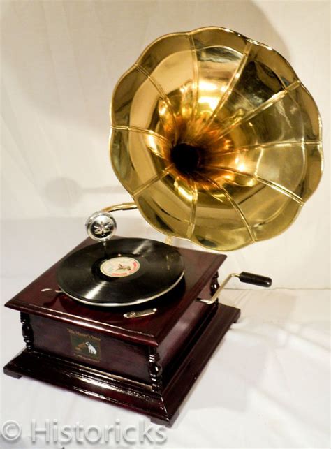 Gramophone Player Square Replica 78 Vinyl Phonograph Hmv Phonograph
