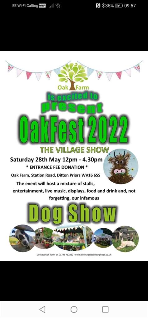 Oakfest Saturday 28th May Brown Clee Ce Primary School