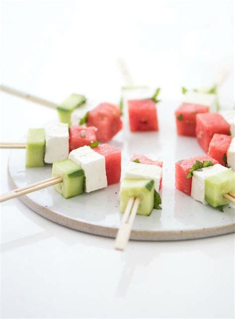 Save This Healthy Summer Mini Appetizer Skewer Recipe To Make Feta