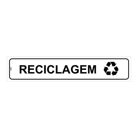 Placa De Sinalização Reciclagem No Shoptime