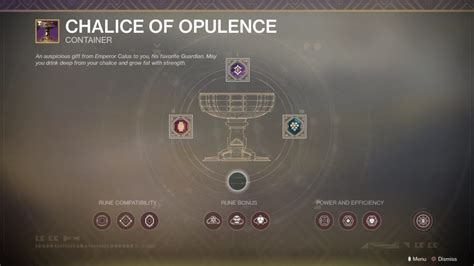 Destiny 2 Bungie Explains How Chalice Of Opulence System Works