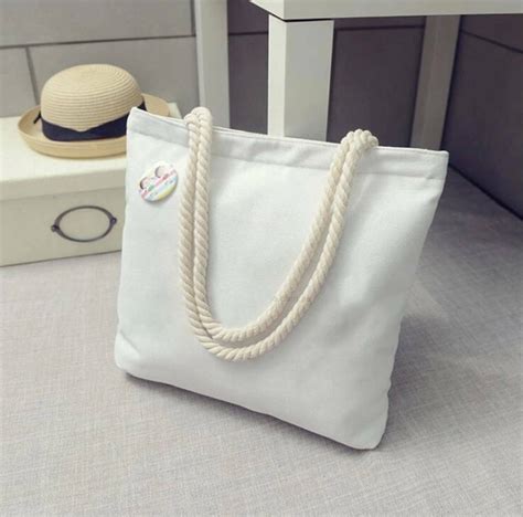 12oz Cotton Rope Handle Bag By Buyecowise