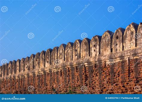 Ancient Fort Wall Stock Photo Image Of Asian Architecture 64053794