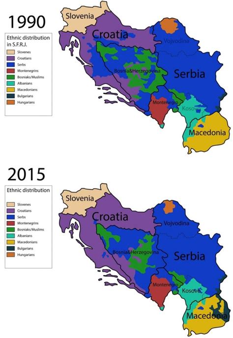 Disintegration Of Yugoslavia Vivid Maps