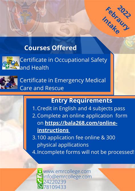 Applications Are Emergency Medical Rescue College Emrc