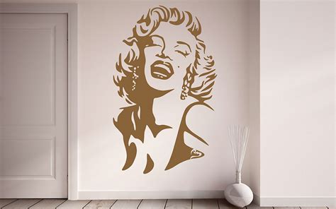 Marilyn Monroe Portrait Wall Decal Monroe Design Shop