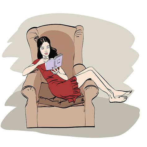 Royalty Free Adult Reading Clip Art Vector Images