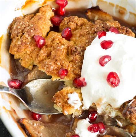 Homemade Apple Pomegranate Cobbler Butter And Baggage