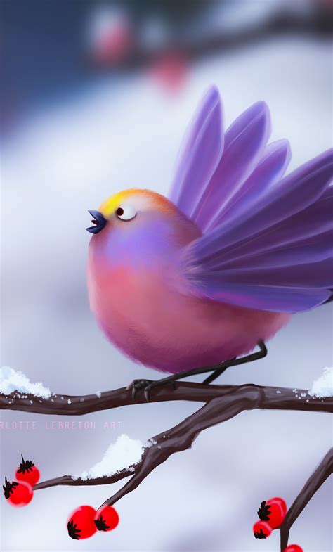 1280x2120 Cute Birds Artwork 4k Iphone 6 Hd 4k Wallpapers Images