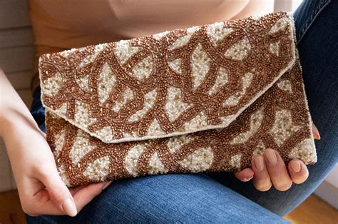 Limited Edition Beaded Clutch Bags Elegant Bag With Strap Etsy Uk