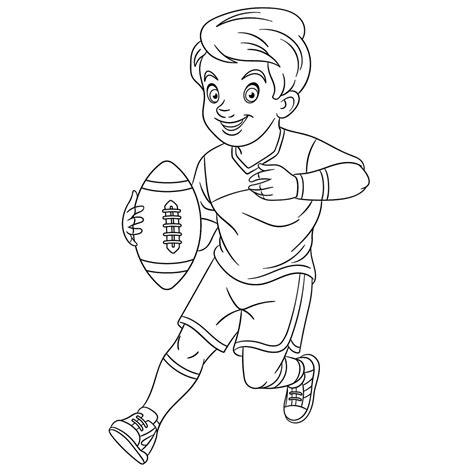 Football Coloring Pages Printable Sports Coloring And Activity Pages To