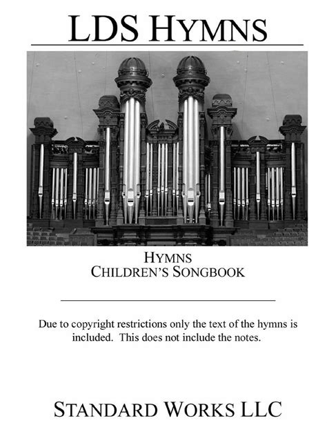 Lds Hymns And Childrens Songbook 604 Exec