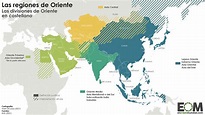Así se divide el mapa de Oriente