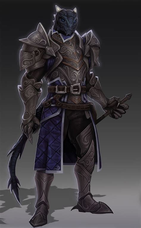 Commission Of A Character Render For A Dungeons And Dragons Dragonborn