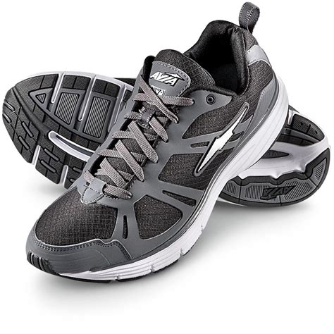 Mens Avia® Running Shoes Black Gray 212661 Running Shoes