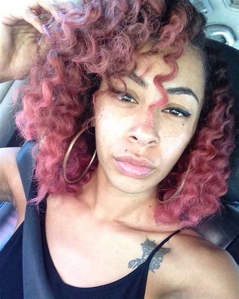 Freckles ☺️ La Lifeofamodel Selfie Photoshootready Purplehair Lightskin Redbone Tatted