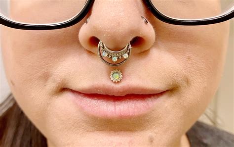 Showing Off My Septum Stack And Other Jewelry Roughly An 8g Probably A