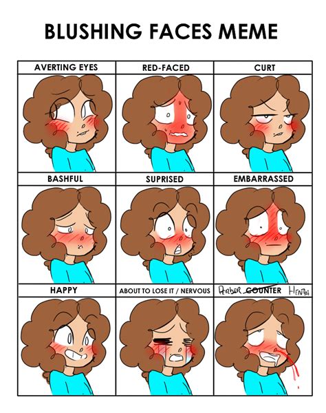 Great D Now I Know How To Do All My Blushing Faces Cartoon Faces Expressions Cartoon Style
