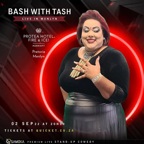 Book Tickets For Bash With Tash Live In Pretoria At The Protea Hotel