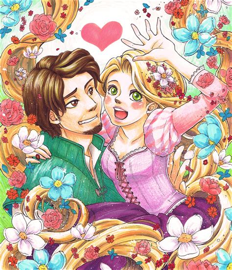 Tangled Fan Art Disney Fanart Disneyfanart Rapunzel And Eugene My Xxx