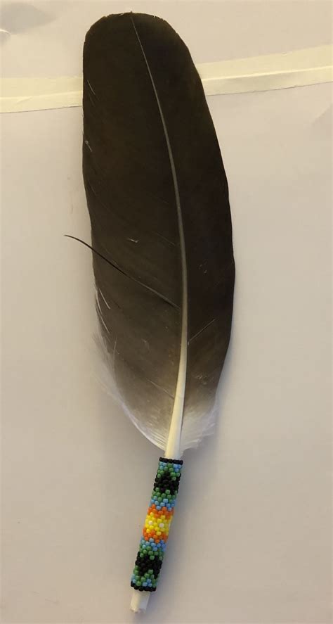 How To Bead Bottom Of Eagle Feathers Bead Skin Bright